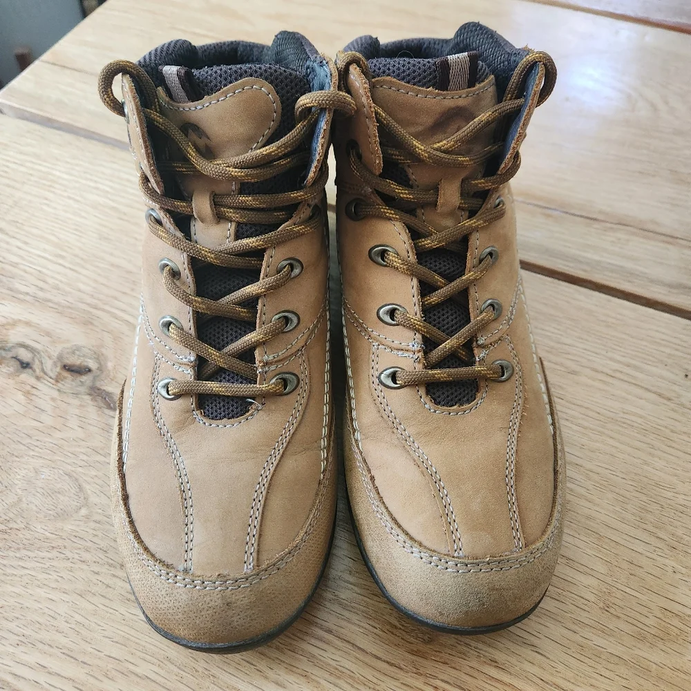 Zapatos Flexi Mens Boots Size 8.5 US/ 26.5 MEX Camel Brown Leather‎ Shoes